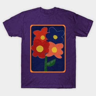 Abstract Flowers T-Shirt